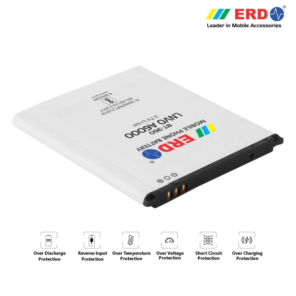 ERD BT-360 LI-ION Mobile Battery Compatible for Lenovo A6000 2