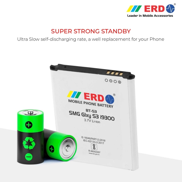 ERD BT-53 LI-ION Mobile Battery Compatible for Samsung i9300 4