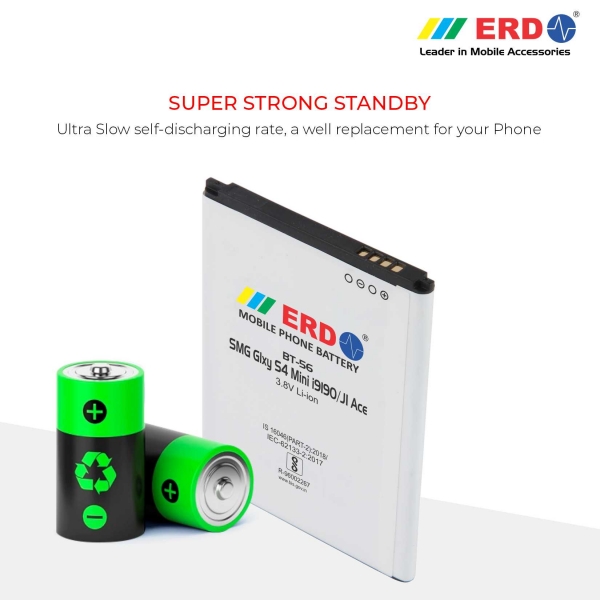 ERD BT-56 LI-ION Mobile Battery Compatible for Samsung S 4 Mini 4