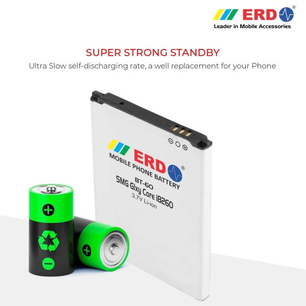ERD BT-60 LI-ION Mobile Battery Compatible for Samsung i8260 4