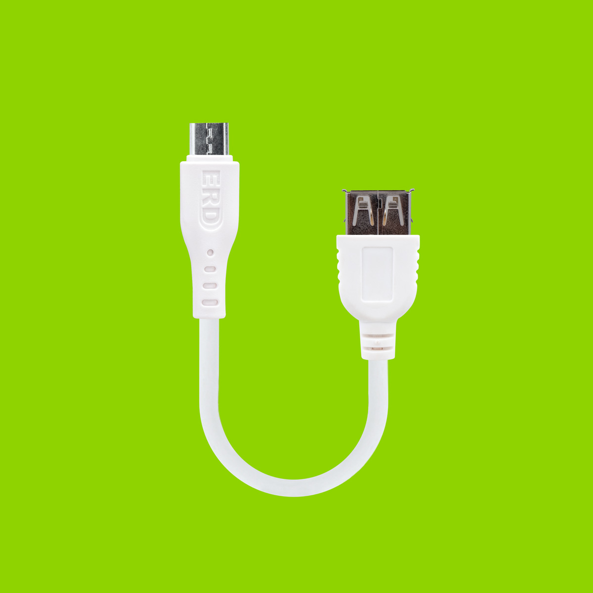 ERD UC-12 Micro USB OTG Cable 5 Inch Long (White)