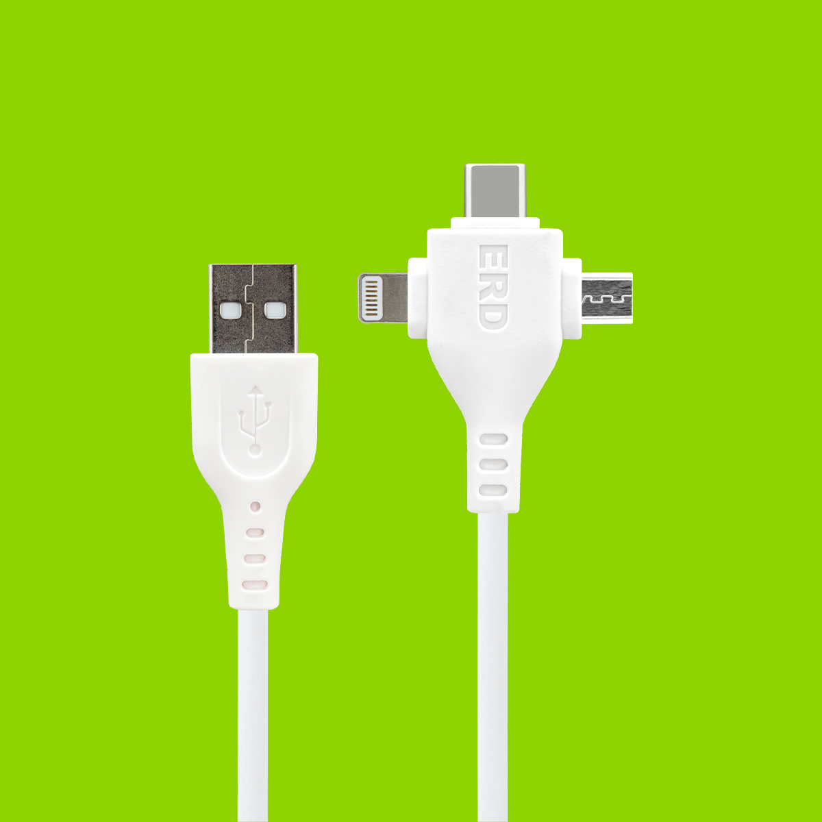 ERD UC-83W Multi USB Data Cable (3 in 1, White)